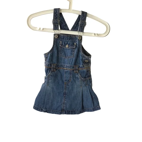 Cherokee | Dresses | Cherokee Little Girls Size 3t Denim Overall Dress |  Poshmark